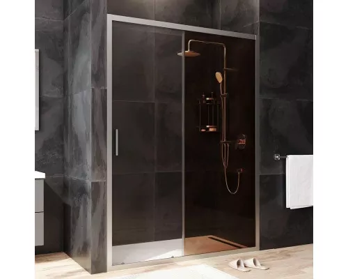 Приобрести Душевая дверь 140 см Am.Pm Gem W90G-140-1-195MBr бронза в магазине сантехники Santeh-Crystal.ru