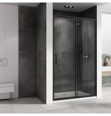 Душевая дверь 110 см Abber Schwarzer Diamant AG30110B прозрачное