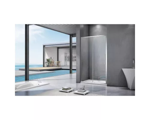 Заказать Душевая дверь 130 см Good Door Idea WTW-130-C-CH прозрачное в магазине сантехники Santeh-Crystal.ru