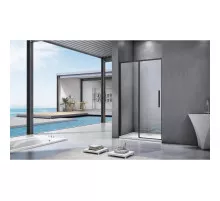 Душевая дверь 130 см Good Door Idea WTW-130-C-B прозрачное