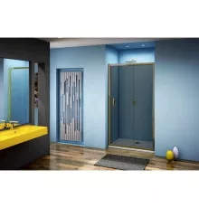 Душевая дверь 130 см Good Door Jazz WTW-130-B-BR тонированное