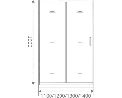 Купить Душевая дверь 140 см Good Door Cofe WTW-140-C-B прозрачное в магазине сантехники Santeh-Crystal.ru