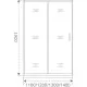 Купить Душевая дверь 140 см Good Door Cofe WTW-140-C-B прозрачное в магазине сантехники Santeh-Crystal.ru