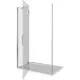 Заказать Душевая дверь 120 см Good Door Saturn WTW-120-C-CH-L прозрачное в магазине сантехники Santeh-Crystal.ru