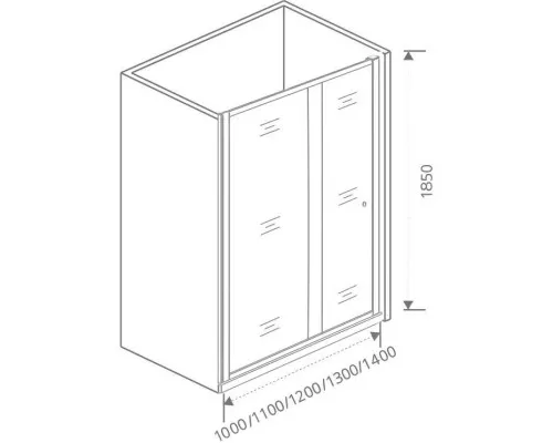 Заказать Душевая дверь 110 см Good Door Lira WTW-110-C-CH прозрачное в магазине сантехники Santeh-Crystal.ru