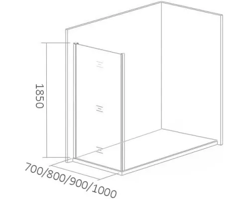 Заказать Боковая стенка 80 см Good Door Lira SP-80-C-CH прозрачное в магазине сантехники Santeh-Crystal.ru