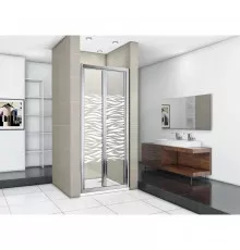 Душевая дверь 90 см Good Door Infinity SD-90-W-CH прозрачный с рисунком