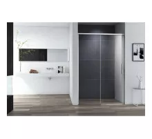 Душевая дверь 130 см Cezares DUET SOFT-M-BF-1-130-C-Cr прозрачное