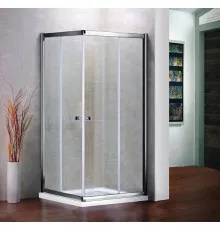 Душевой уголок Cezares Pratico 100x100 см текстурное стекло PRATICO-A-2-100-P-Cr