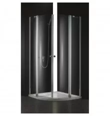 Душевой уголок Cezares Elena 90x90 см текстурное стекло ELENA-W-R-22-90-P-Cr