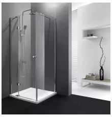 Душевой уголок Cezares Verona 90x90 см текстурное стекло VERONA-W-A-1-90-P-Cr-L