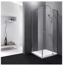 Душевой уголок Cezares Verona 90x90 см текстурное стекло VERONA-W-A-1-90-P-Cr-R