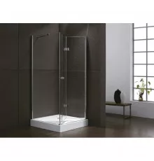 Душевой уголок Cezares Elena 80x80 см текстурное стекло ELENA-W-AS-1-80-P-Cr-R
