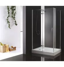Душевой уголок Cezares Bergamo 90x100 см прозрачное стекло BERGAMO-W-AH-1-90/100-C-Cr-L
