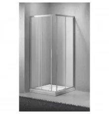 Душевой уголок BelBagno Sela 95х95 см текстурное стекло SELA-A-2-95-Ch-Cr