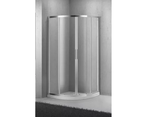 Купить Душевой уголок BelBagno Sela 90х90 см текстурное стекло SELA-R-2-90-Ch-Cr в магазине сантехники Santeh-Crystal.ru