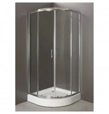 Душевой уголок с поддоном 80х80х200 см BelBagno Uno текстурное UNO-GL-R-2-80-P-CR-TR