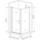 Заказать Душевой уголок 90х90 см Good Door Pandora CR 90-C-CH прозрачное в магазине сантехники Santeh-Crystal.ru