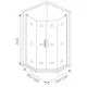 Приобрести Душевой уголок 90х90 см Good Door Pandora PNT-TD 90-C-CH прозрачное в магазине сантехники Santeh-Crystal.ru