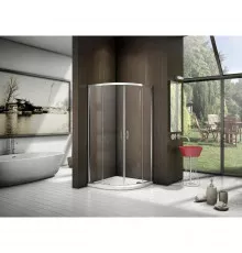 Душевой уголок 100х100 см Good Door Latte R-100-C-WE прозрачное