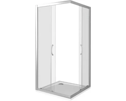 Купить Душевой уголок 80х80 см Good Door Latte CR-80-C-WE прозрачное в магазине сантехники Santeh-Crystal.ru