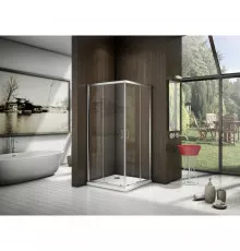 Душевой уголок 90х90 см Good Door Latte CR-90-C-WE прозрачное