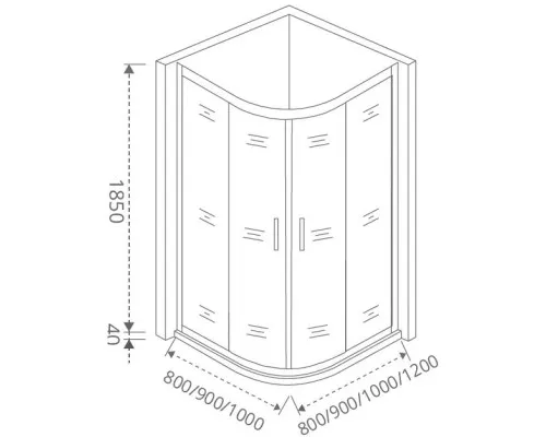 Купить Душевой уголок 120х80 см Good Door Infinity R-120-C-CH прозрачное в магазине сантехники Santeh-Crystal.ru