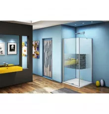 Душевой уголок 80х80 см Good Door Fantasy CR-80-F-CH прозрачный с рисунком