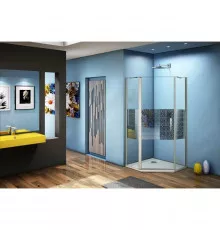 Душевой уголок 100х100 см Good Door Fantasy PNT-100-F-CH прозрачный с рисунком