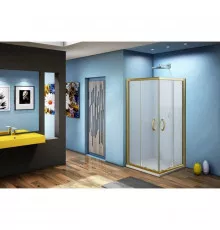 Душевой уголок 80х80 см Good Door Jazze CR-80-G-BR grape