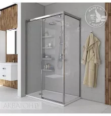 Душевой уголок 120Х90 см Акватон Ritsa L 1AX003SSXX000 прозрачное