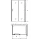 Купить Душевой уголок 120х70 см Gemy Victoria S30191A-A70 прозрачное в магазине сантехники Santeh-Crystal.ru
