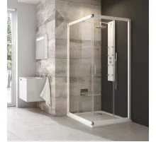 Душевой уголок 110х80 см Ravak Blix белый прозрачное