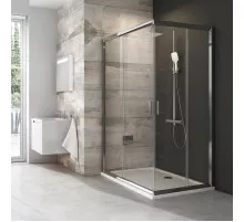 Душевой уголок 120х110 см Ravak Blix хром grape