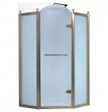 Душевой уголок 100х100 см Orans 1656B00 матовое с прозрачным узором