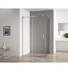 Душевой уголок 160х80 см Cezares STYLUS-SOFT-AH-1-160/80-C-Cr прозрачное