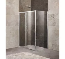 Душевой уголок 110-125x100 см BelBagno UNIQUE-AH-1-110/125-100-C-Cr прозрачное