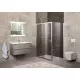 Заказать Душевой уголок 120-135x100 см BelBagno UNIQUE-AH-1-120/135-100-P-Cr текстурное стекло в магазине сантехники Santeh-Crystal.ru