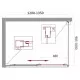 Заказать Душевой уголок 120-135x100 см BelBagno UNIQUE-AH-1-120/135-100-P-Cr текстурное стекло в магазине сантехники Santeh-Crystal.ru