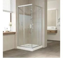 Душевой уголок 80х80 см Vegas Glass ZA 80 07 01 прозрачное
