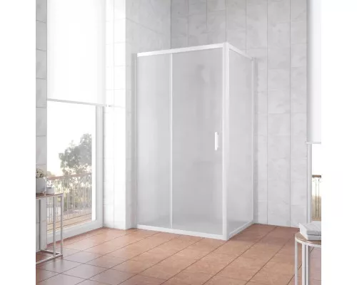 Приобрести Душевой уголок 130х80 см Vegas Glass ZP+ZPV 130x80 01 10 сатин в магазине сантехники Santeh-Crystal.ru