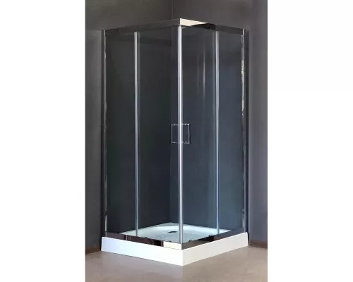 Приобрести Душевой уголок без поддона 90х90 см Royal Bath RB-L-3002-2 прозрачное в магазине сантехники Santeh-Crystal.ru