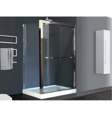 Душевой уголок без поддона 140х80 см Royal Bath RB-L-2011-1400-8R прозрачное