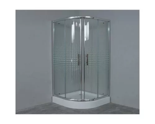 Приобрести Душевой уголок с поддоном 100x100 см Timo TL-1101 R прозрачное с рисунком в магазине сантехники Santeh-Crystal.ru