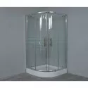 Душевой уголок с поддоном 80x80 см Timo TL-8001 R прозрачное с рисунком Душевой уголок с поддоном 80x80 см Timo TL-8001 R прозрачное с рисунком