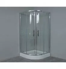 Душевой уголок с поддоном 90x90 см Timo TL-9001 R прозрачное с рисунком