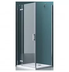 Душевой уголок 90х100 см BelBagno Kraft KRAFT-AH-12-90/100-C-Cr-L прозрачное