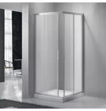Душевой уголок 80х80 см BelBagno Sela SELA-A-2-80-P-Cr текстурное стекло