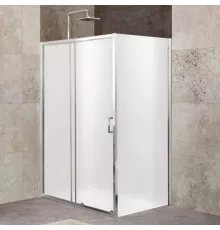 Душевой уголок 110-125x80 см BelBagno UNIQUE-AH-1-110/125-80-M-Cr матовое