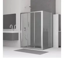 Душевой уголок 120х100 см RGW CL-40 (CL-11+Z-050-1) Classic 04094020-011 прозрачное